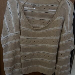 Hollister cropped off the shoulder sweater